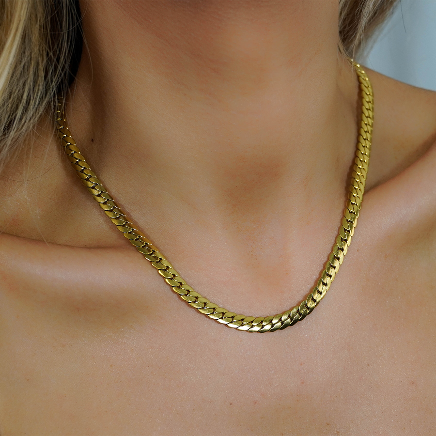 Vintage Monet Gold Tone Multistrand Chain Choker Necklace – Moon On  Abbeygate