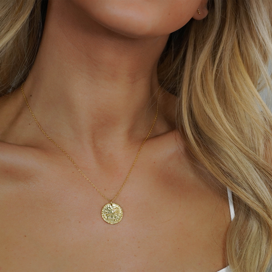 Leo Coin Necklace - Kennedy-Rae