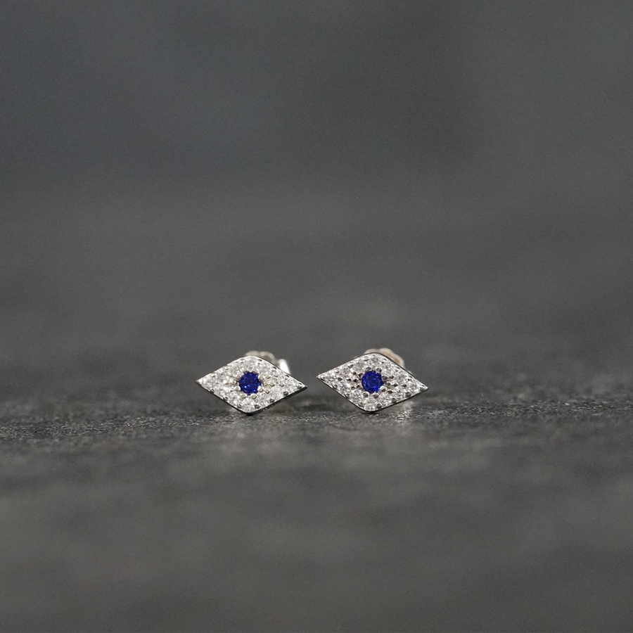 Pavé Evil Eye Stud - Kennedy-Rae